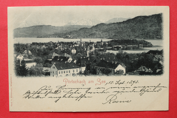 Postcard PC Poertschach am See / 1898